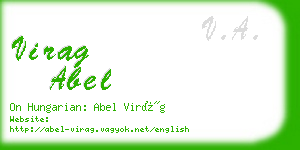 virag abel business card